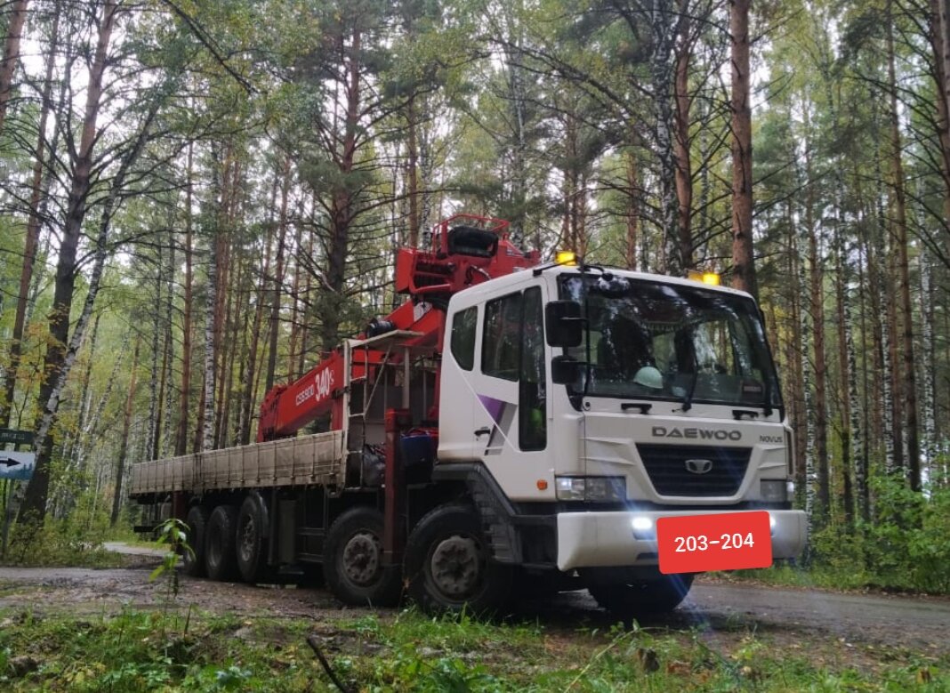 автомобиль, форест лесовоз, авто, техника, daewoo novus манипулятор 28м