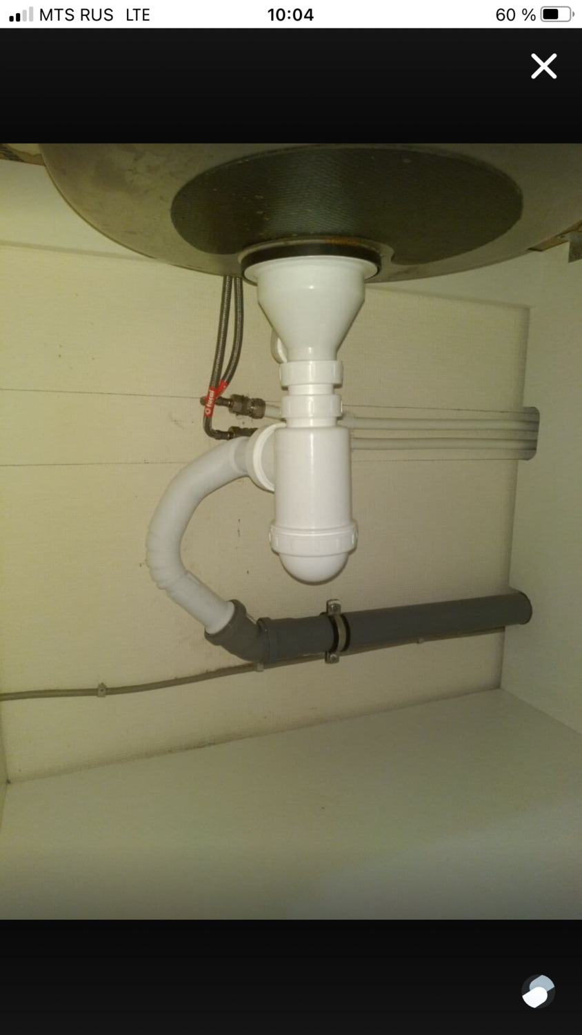 сифон для раковины, гидрозатвор в сифоне под раковиной, канализация под раковину, канализационный слив под раковиной, труба 50 кан слив под раковину