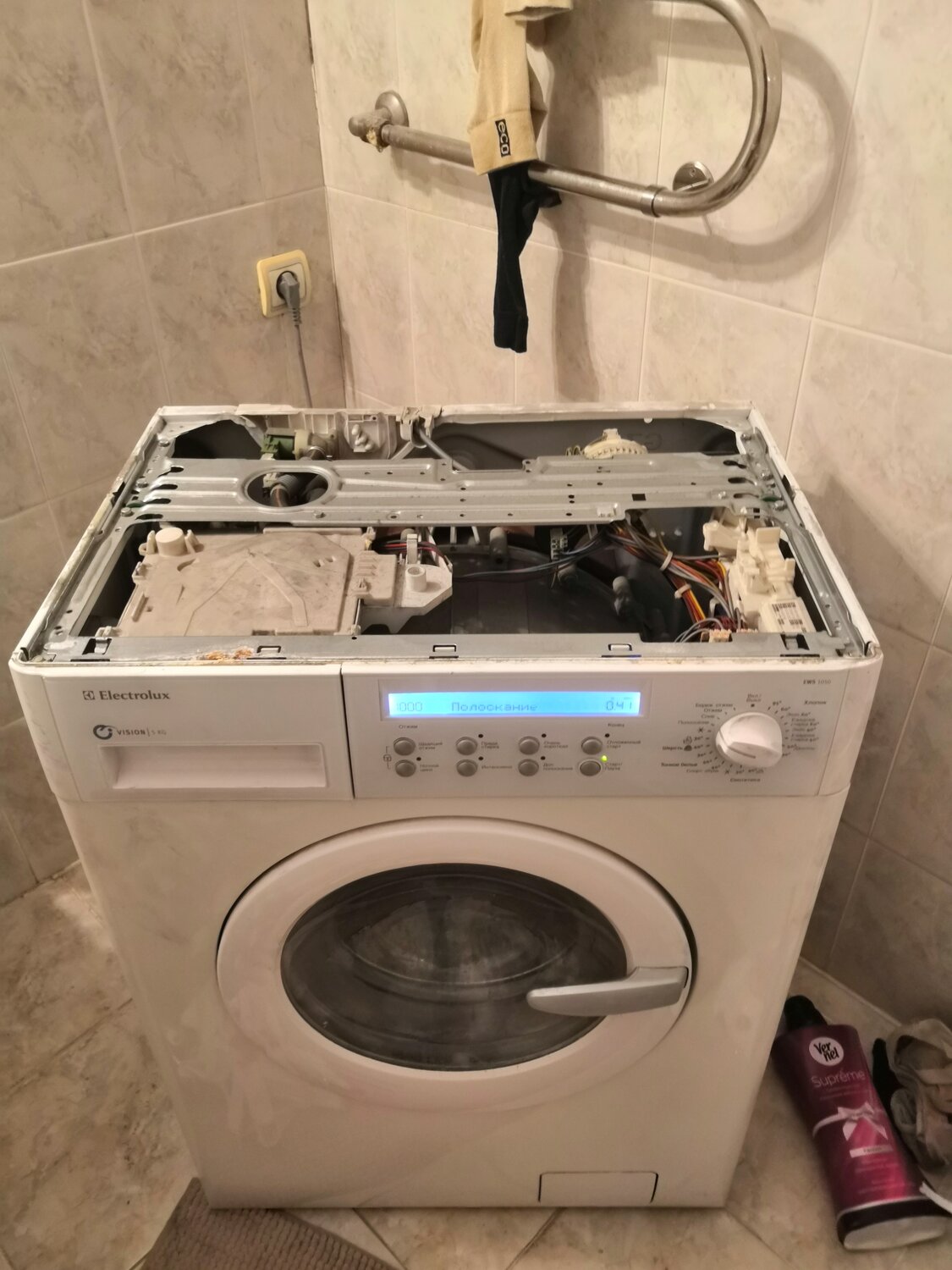 бытовая техника, техника, стиральная машина, electrolux ews10610w снятие верхней крышки, машинка