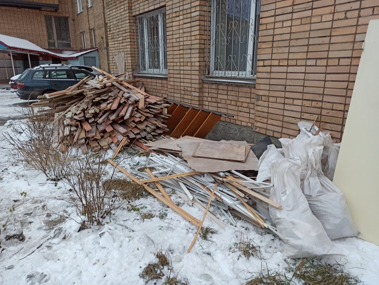 дрова, дрова зимой, обрезь горбыль дрова магнитогорск, горбыли, в деревне