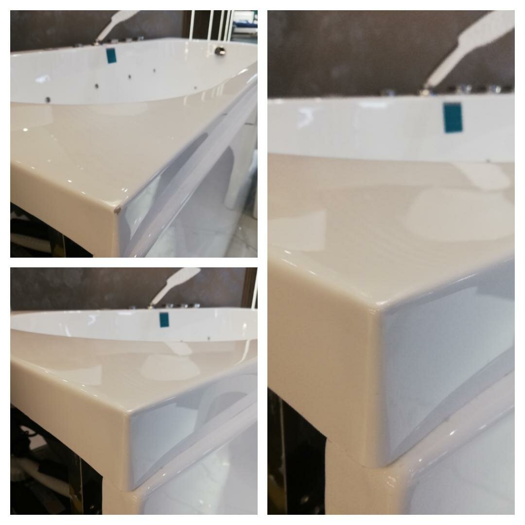 Как устранить скол на ванне из литьевого мрамора - 94 фото