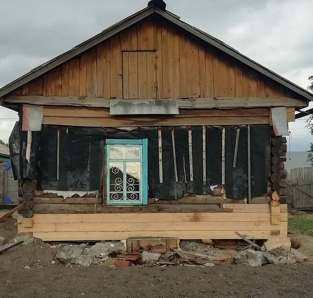 Замена гнилых венцов