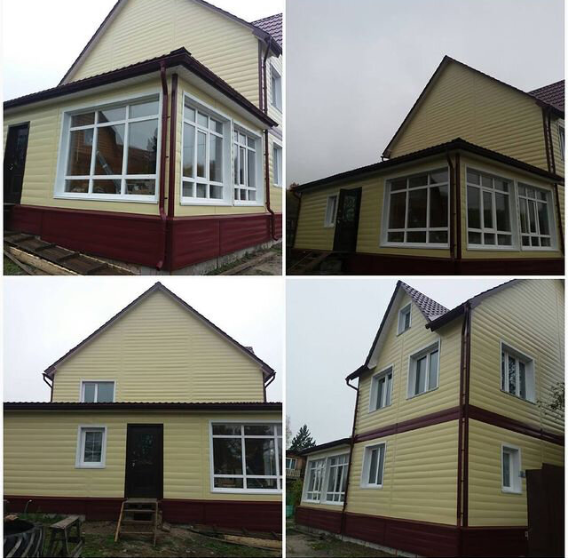 Монтаж фасада из металлического сайдинга