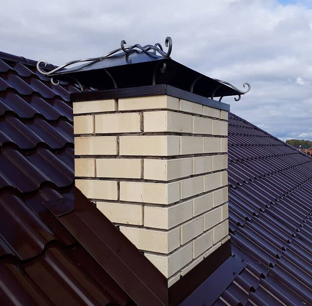 Кладка кирпичного дымохода