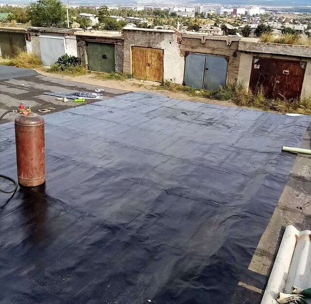 кровля гаража, ремонт кровли гаража, гидроизоляция крыши гаража, ремонт крыши гаража, мягкая кровля гаража