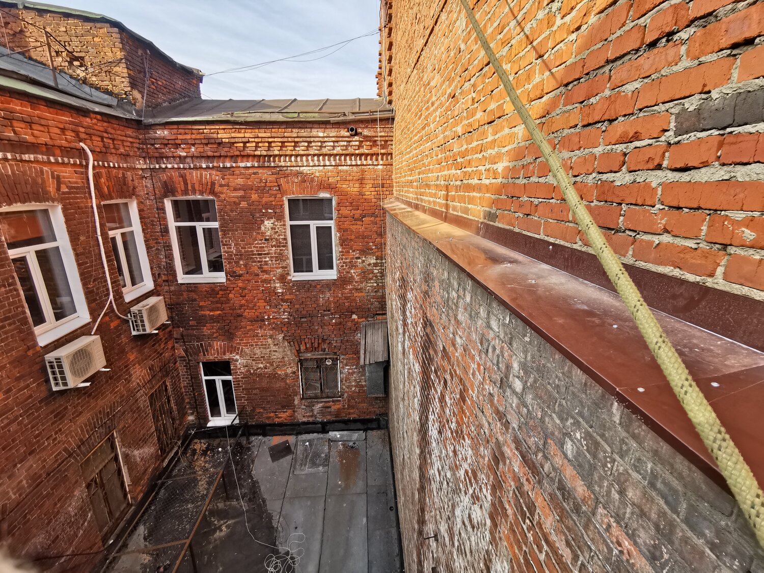 двор, здание, старый дом, архитектура, дом