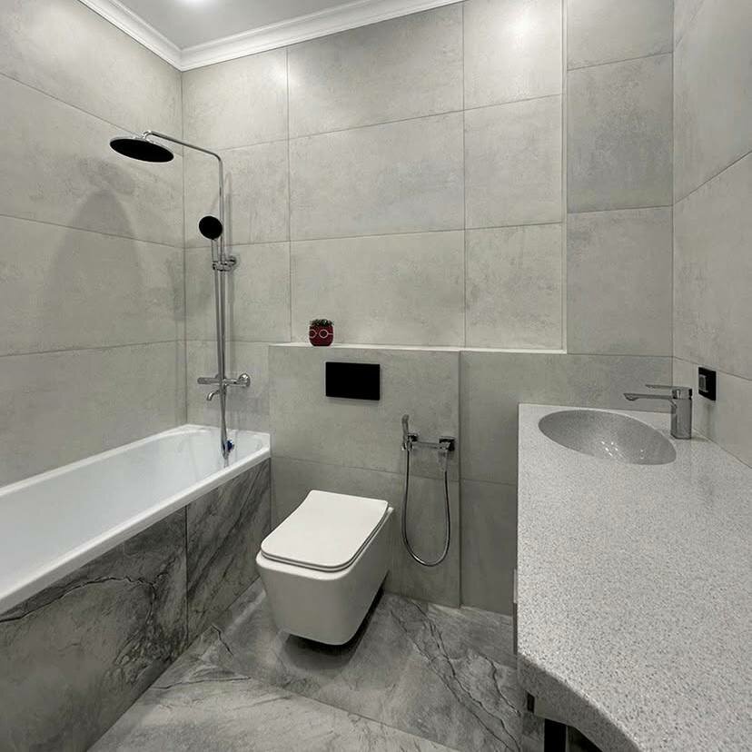 интерьер ванная, ванная в современном стиле 2024, санузел, современный дизайн ванной, ванная в современном стиле