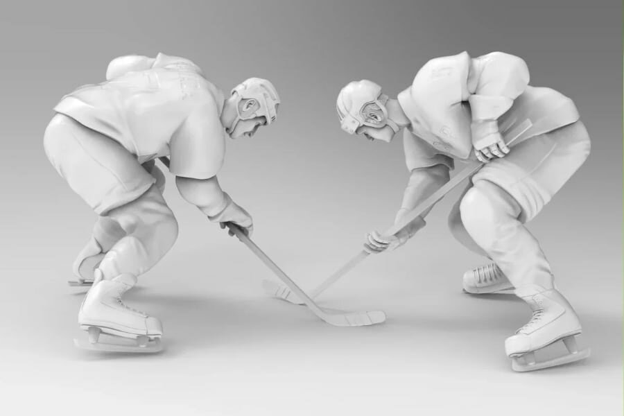 3d хоккейный вратарь