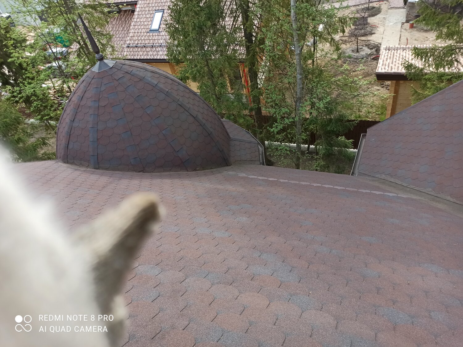 кровля, купольная кровля, битумная черепица, черепица, крыша