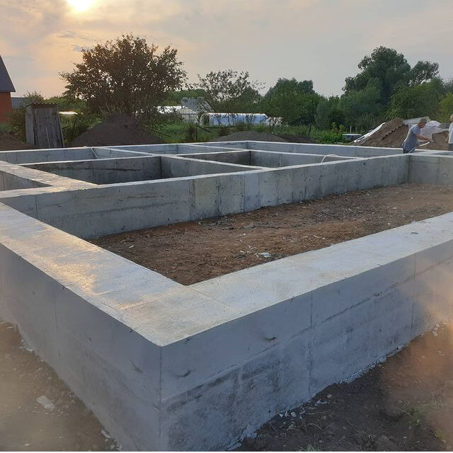 Устройство бетонного фундамента