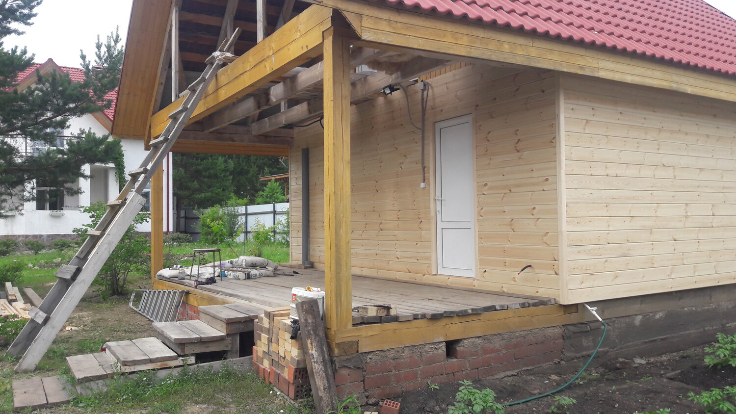 каркасные веранды пристройки, каркас веранды, каркасный пристрой к бане, каркасная веранда, пристройка террасы