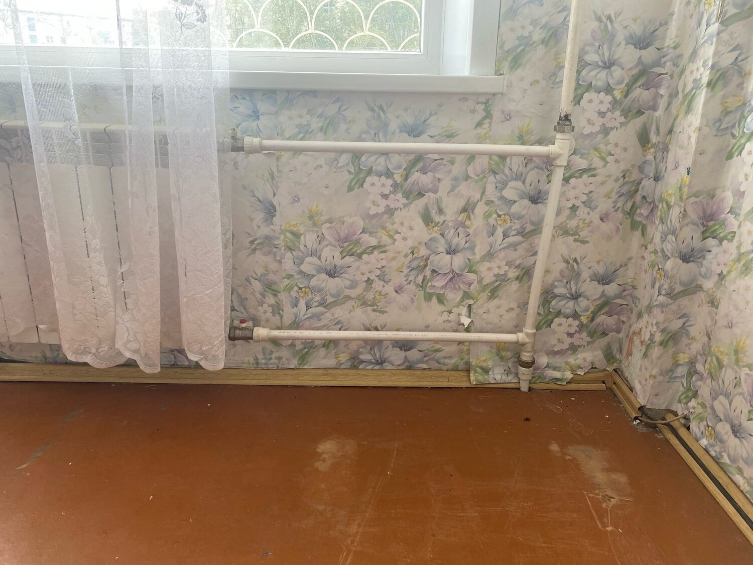 квартира, отопление, комната, радиатор отопления, п44 батареи
