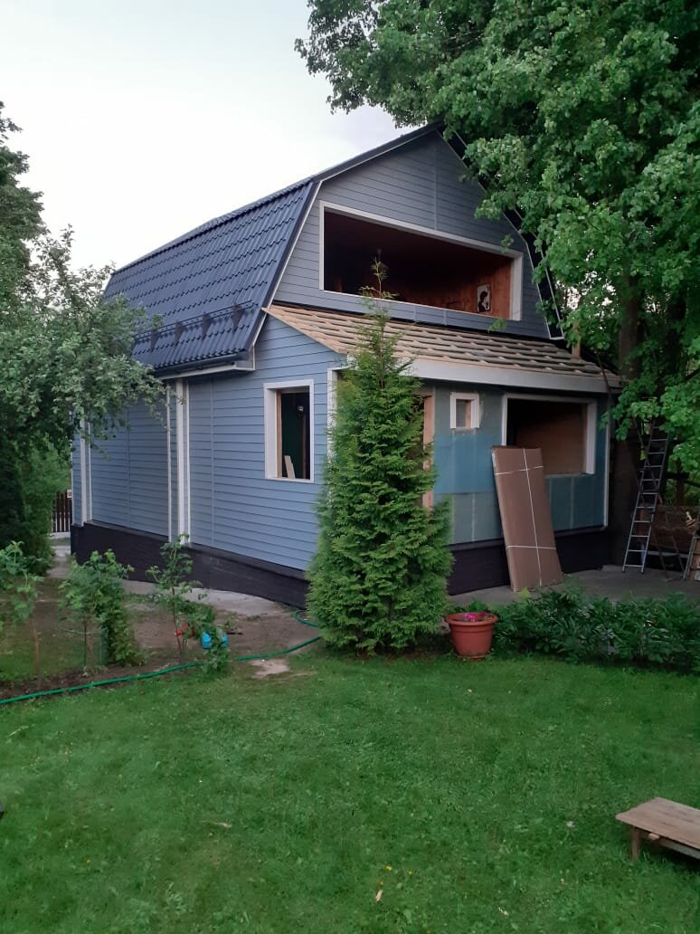 Монтаж фасада из винилового сайдинга