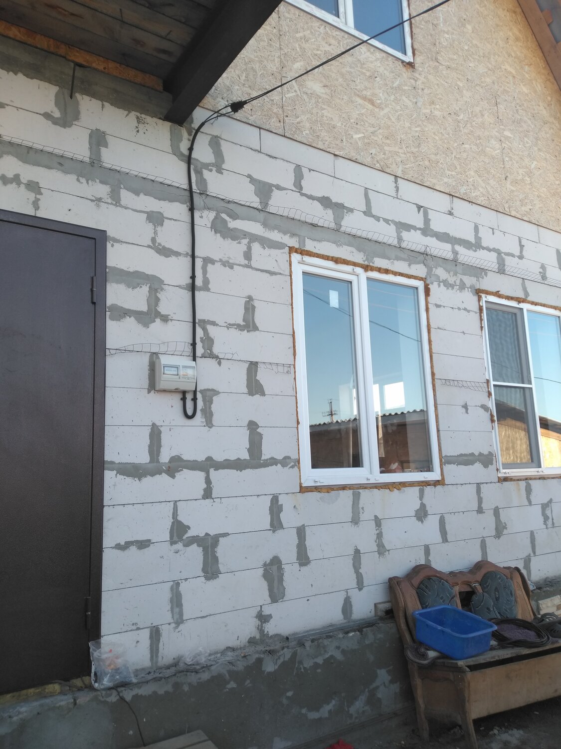 дом, загородный дом, внутренняя отделка пристройки к дому из пеноблоков, дом матвеевка балаковский район, недвижимость