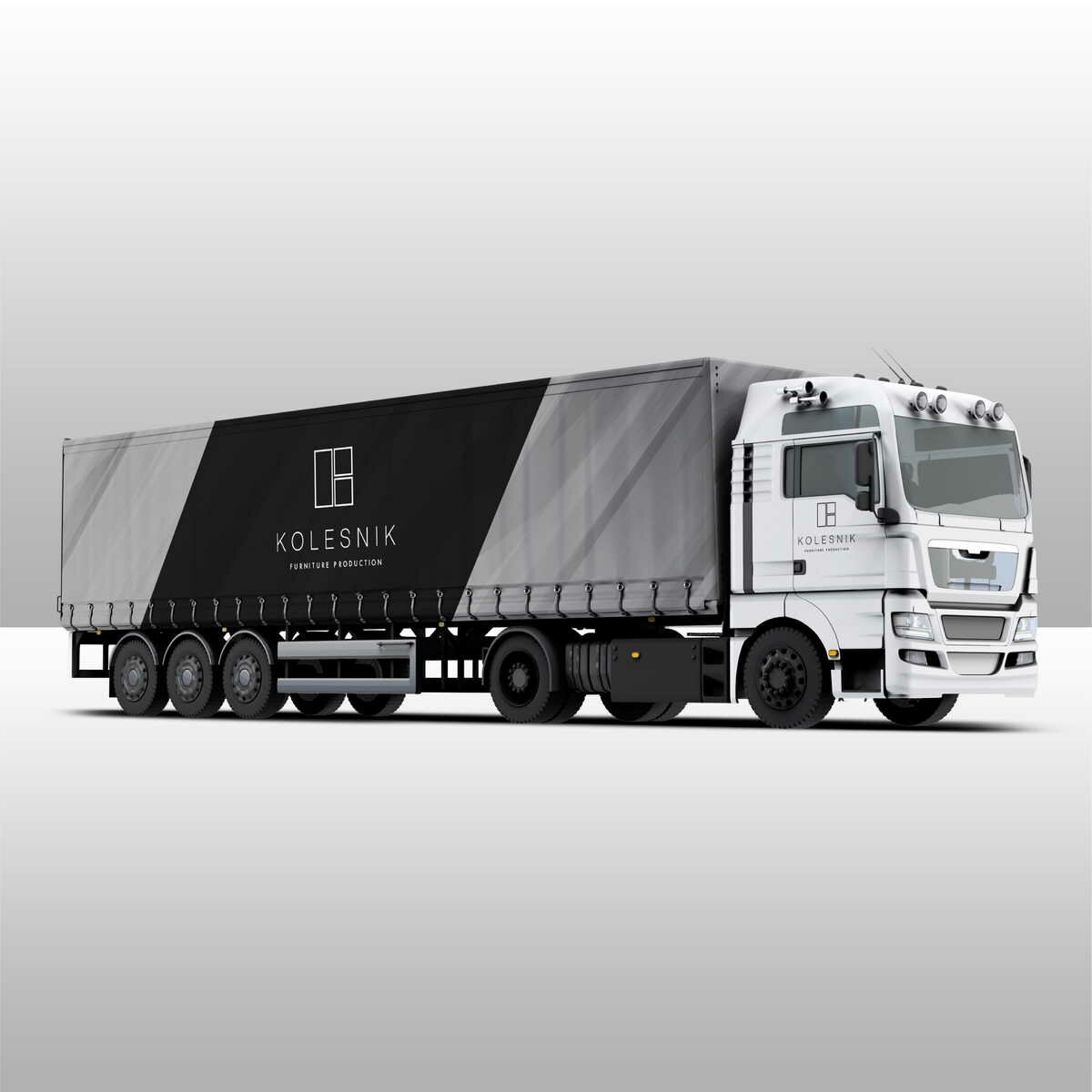 грузовой автомобиль, фура scania mockup, фура псд, фура белая, грузовик