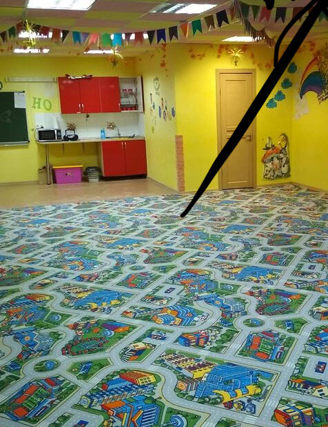 Настил ковровых покрытий