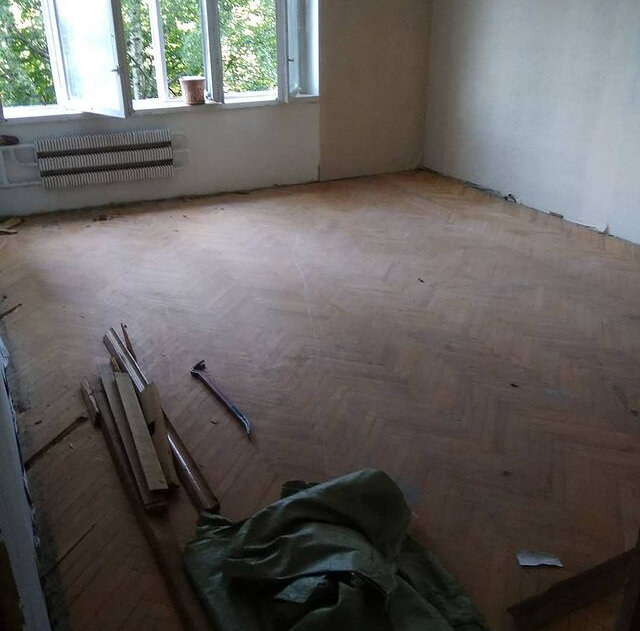 Демонтаж паркета