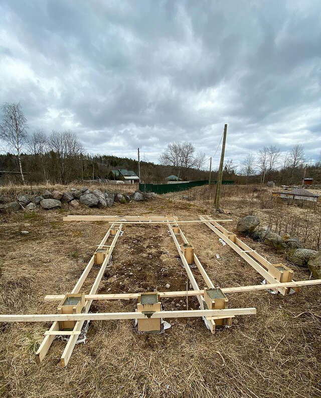 Строительство столбчатого фундамента