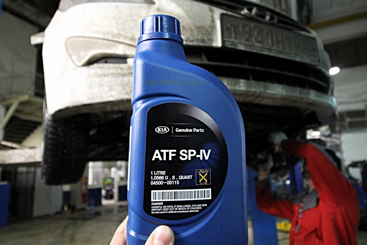 atf sp-iv hyundai 1л артикул, atf sp-iv — 04500-00115, atf sp4 kia, atf sp-iv 2017, масло kia genuine atf sp-4