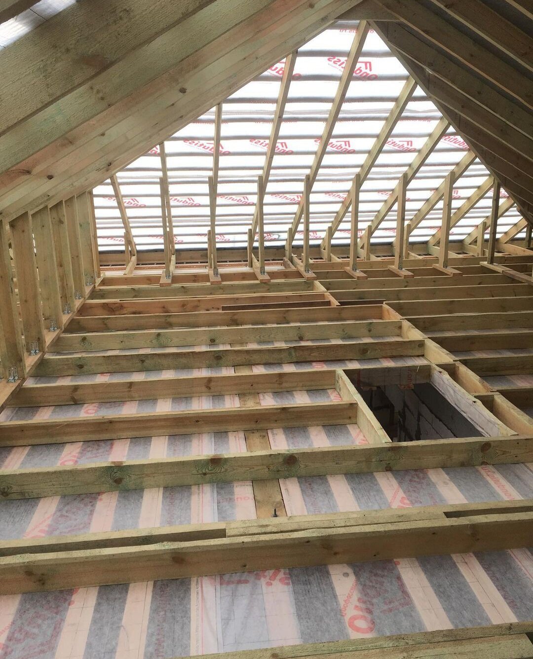 Возведение стропильной системы