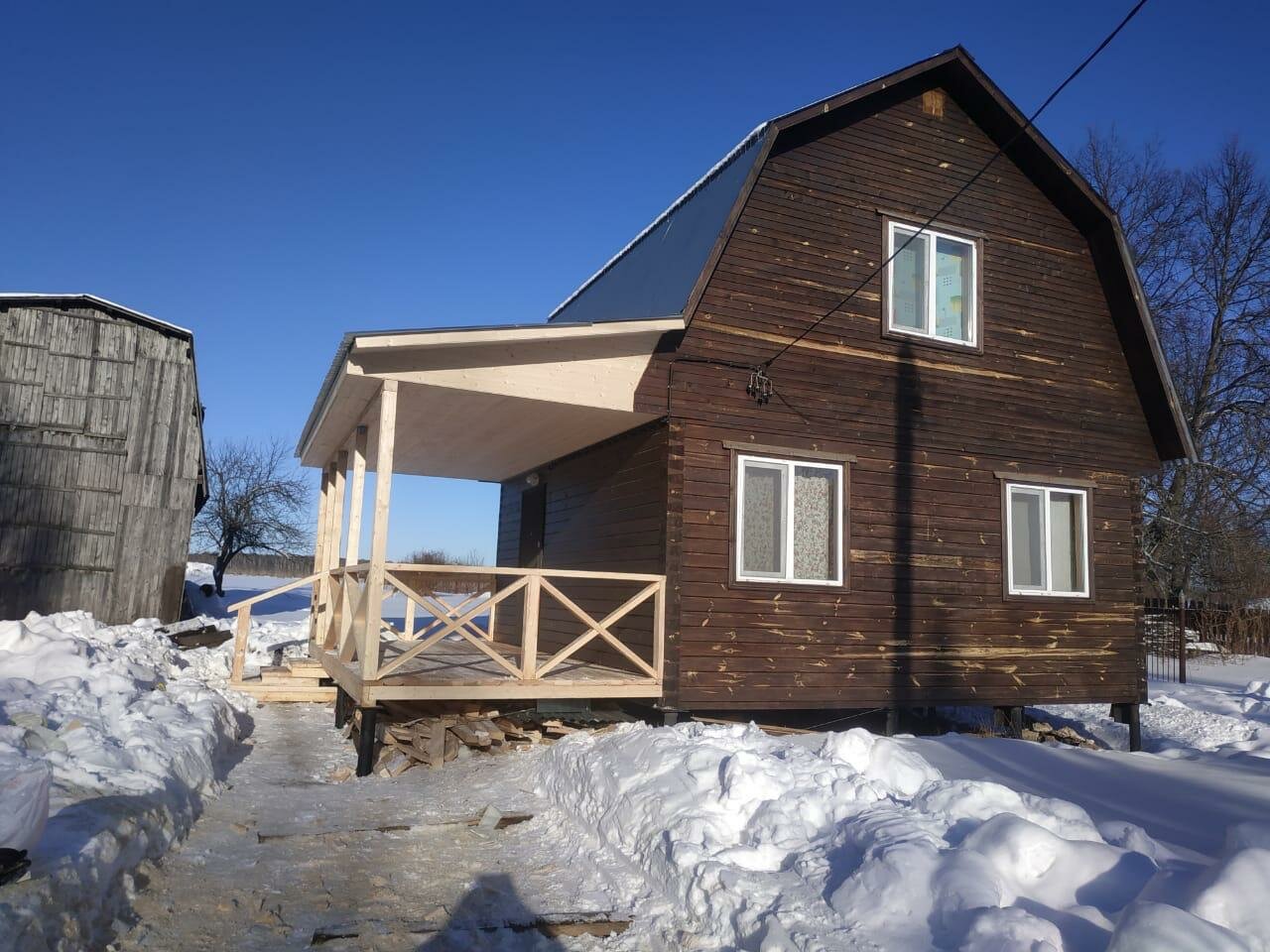 Строительство веранды к дому