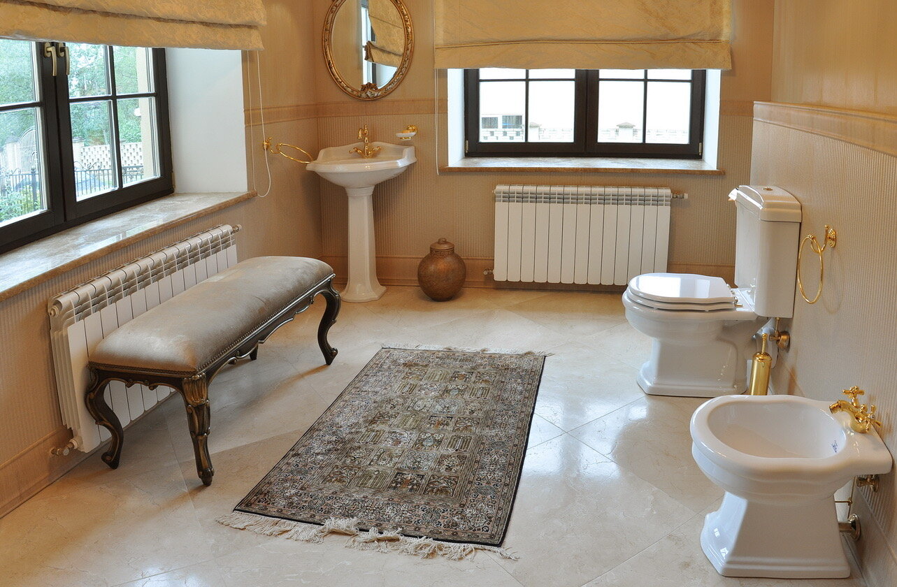 ванная комната, комната, ванная в старой квартире, интерьер, bathroom