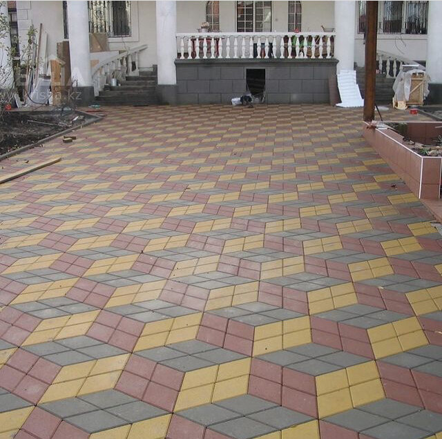 Укладка тротуарной плитки