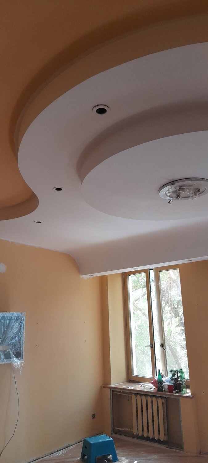 2х уровневый потолки с гипсокартона, двухуровневый потолок из гипсокартона, многоуровневые потолки из гипсокартона, потолок из гипсокартона двухуровневый волной, 2 х уровневый потолок из гипсокартона