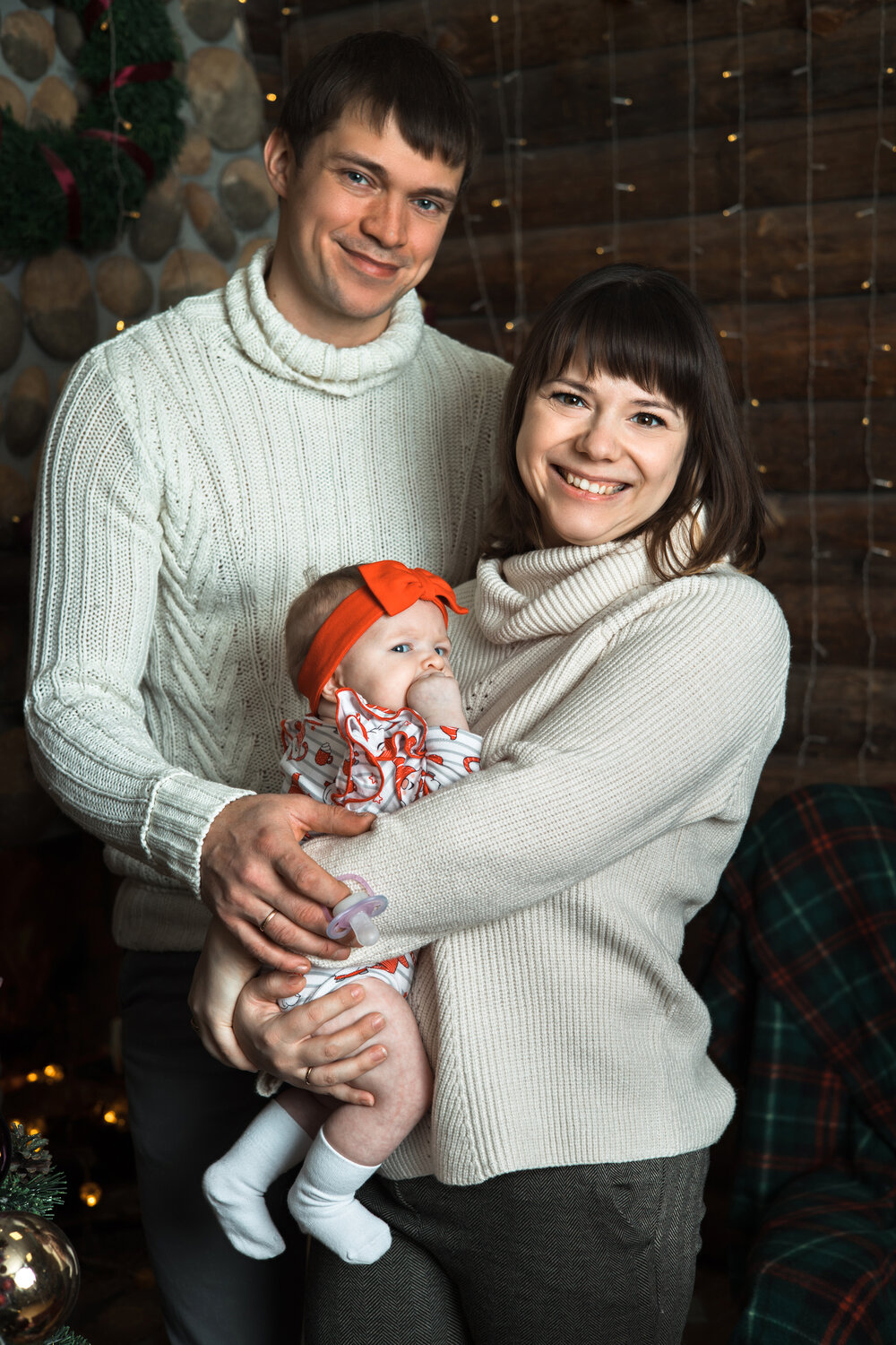 Семейная фотосессия с грудным ребёнком