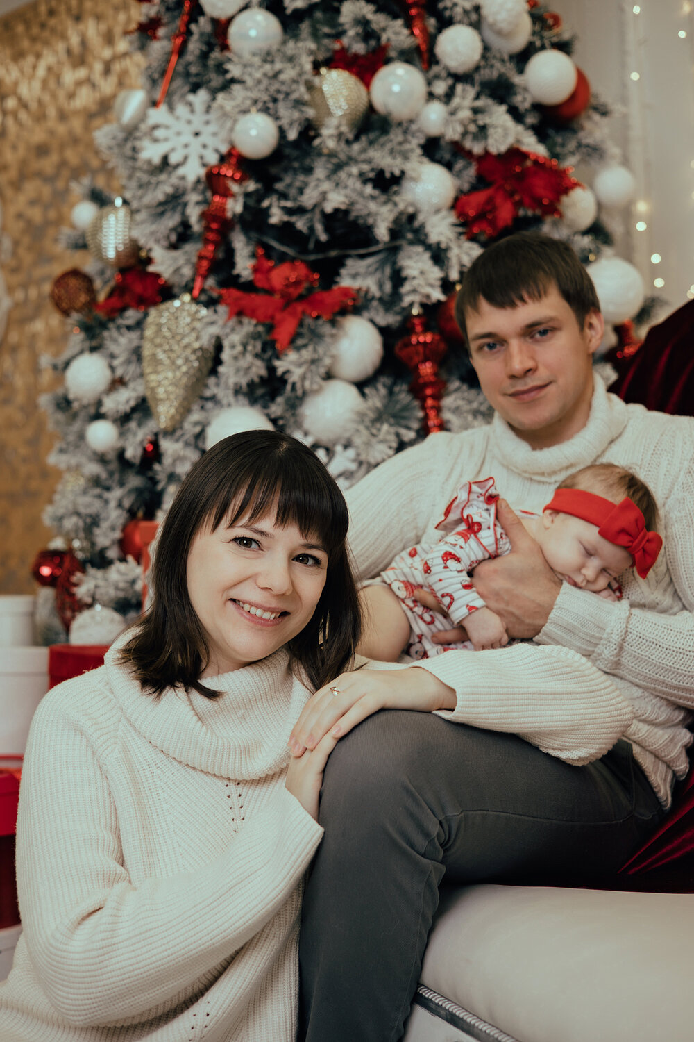 Семейная фотосессия с грудным ребёнком