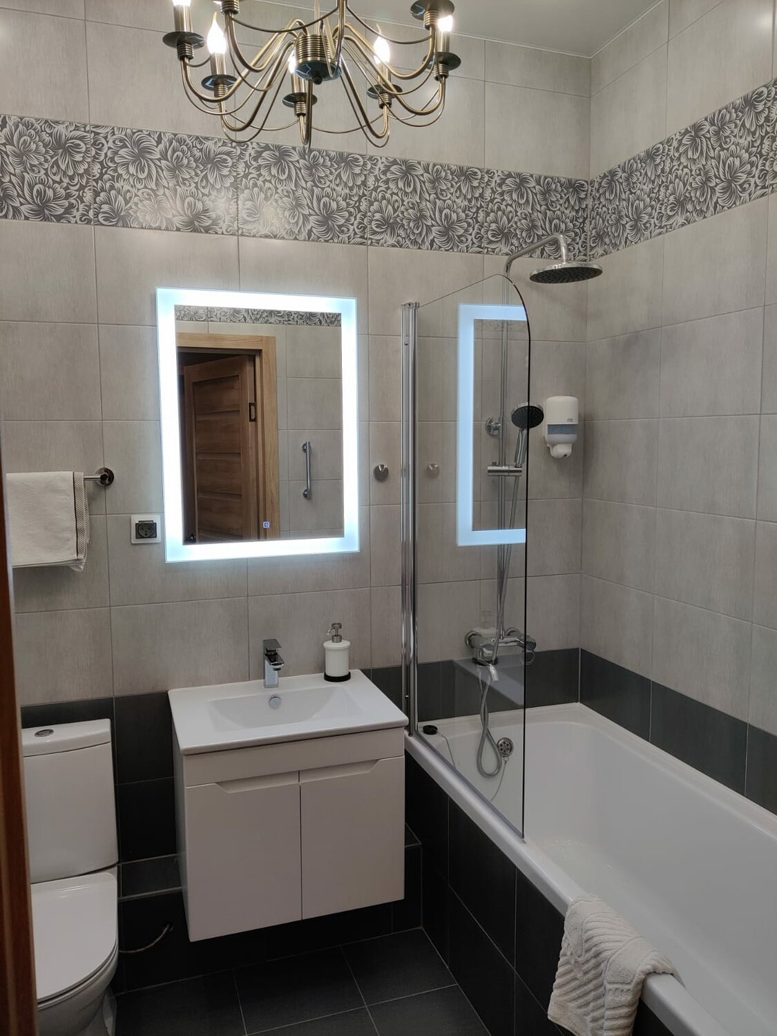 ванная комната, ванная под ключ, серая ванная, санузел под ключ, ванная комната под ключ