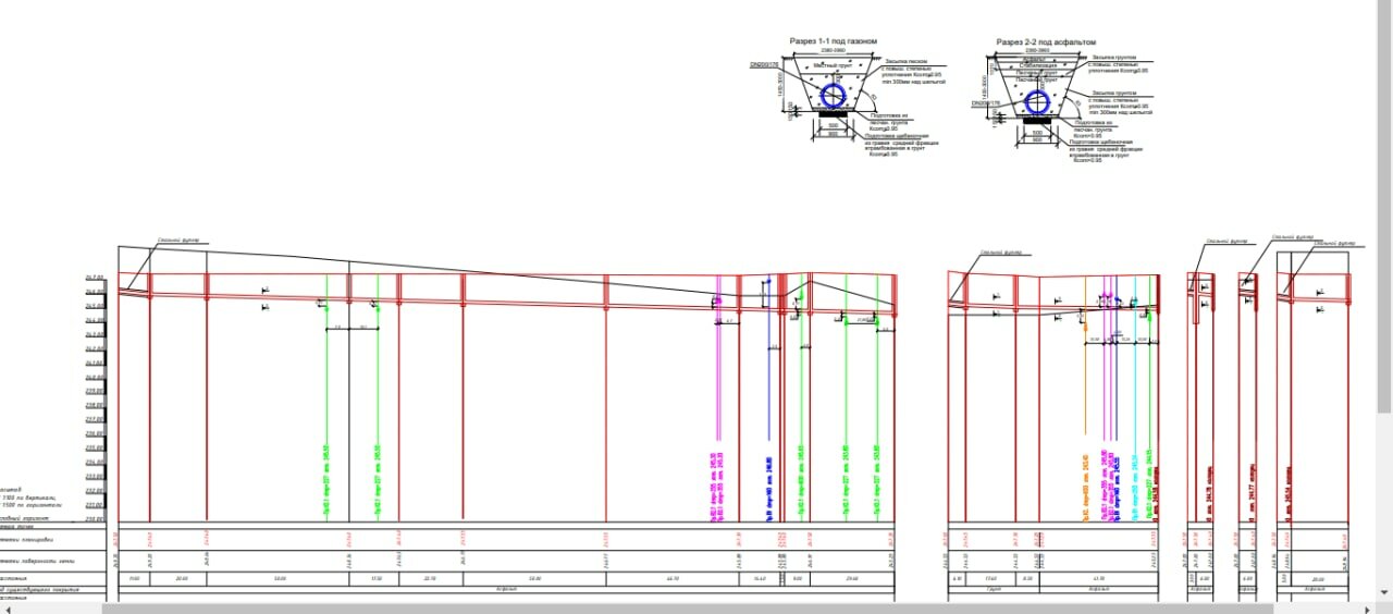 продольный профиль газопровода, продольный профиль наружного водопровода в1, продольный профиль водопровода, продольный профиль, профиль газопровода