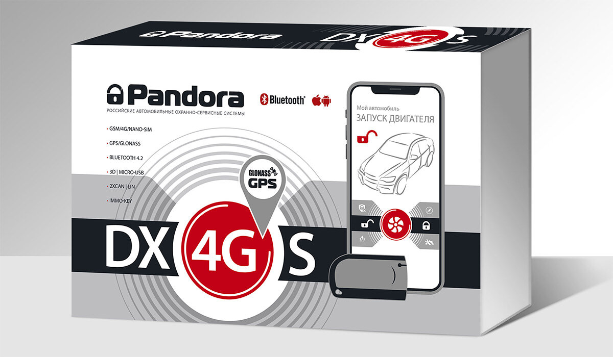 pandora dx-4g s, pandora dx 4g l, состав комплекта пандора dx 4g, pandora dx 4g мобильное приложение, автосигнализация