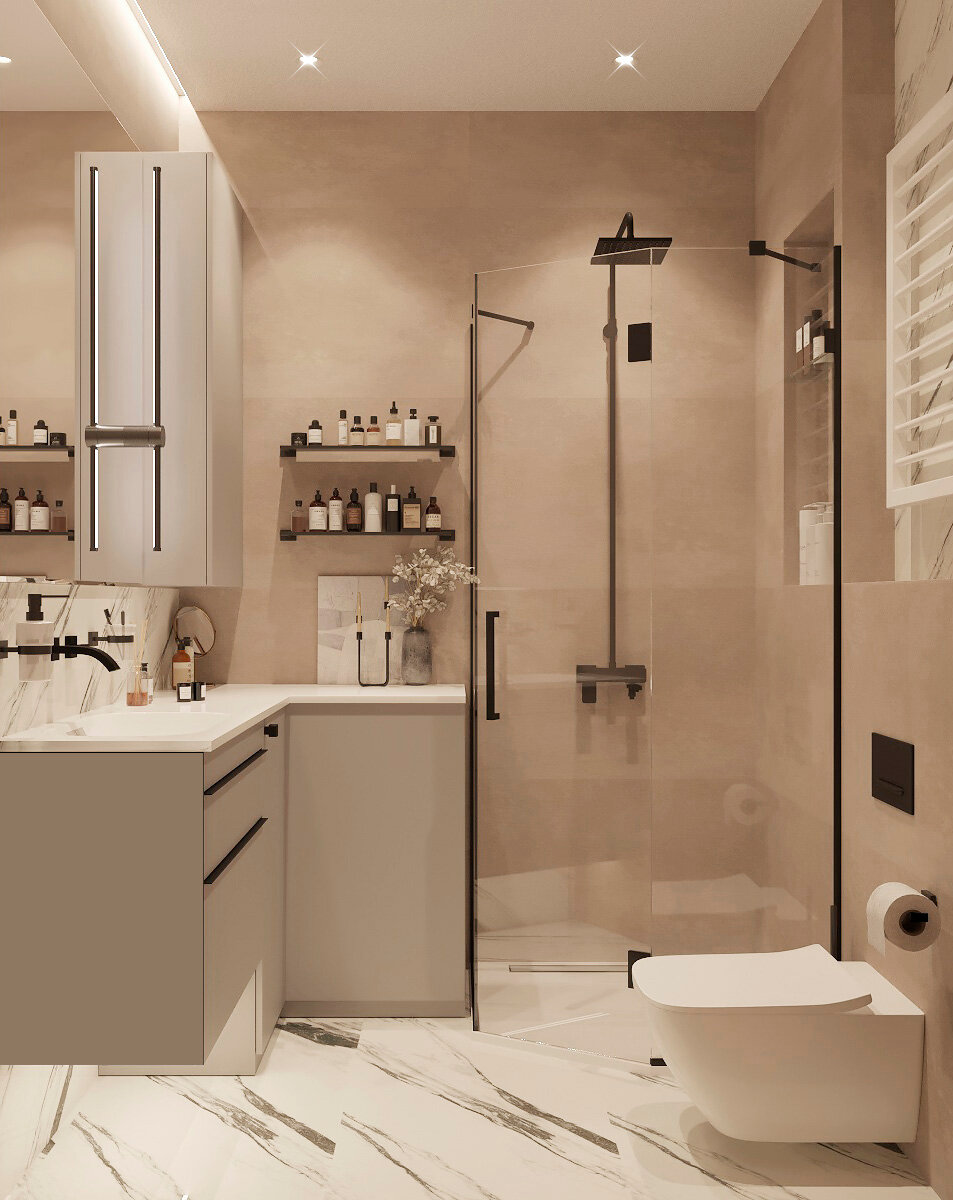 интерьер санузла шелнат, дизайн ванной комнаты, ванная комната интерьер, ванная комната дизайн, интерьер ванной