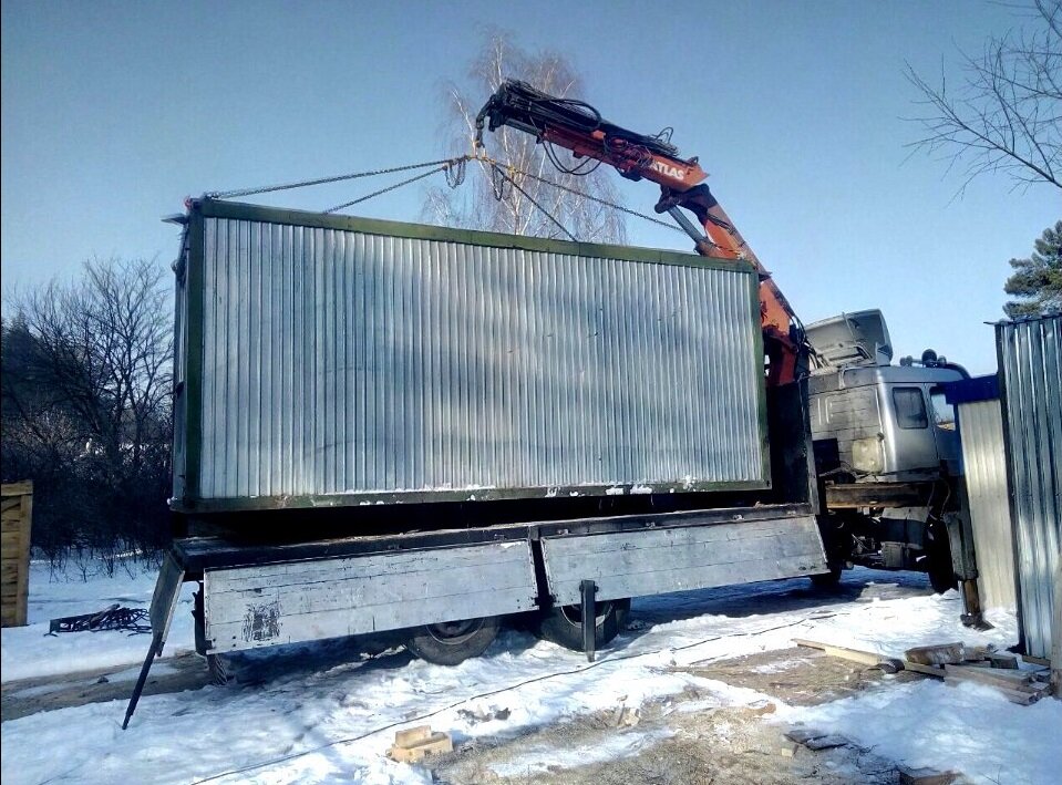 бытовка бу, кран манипулятор бытовка, кран манипулятор, манипулятор 5 тонн с бытовкой, манипулятор бытовка