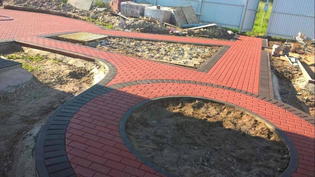 тротуарная плитка кирпич, тротуарная плитка от производителя, тротуарная плитка брусчатка, тротуарная плитка дизайн, дорожка из брусчатки с бордюром