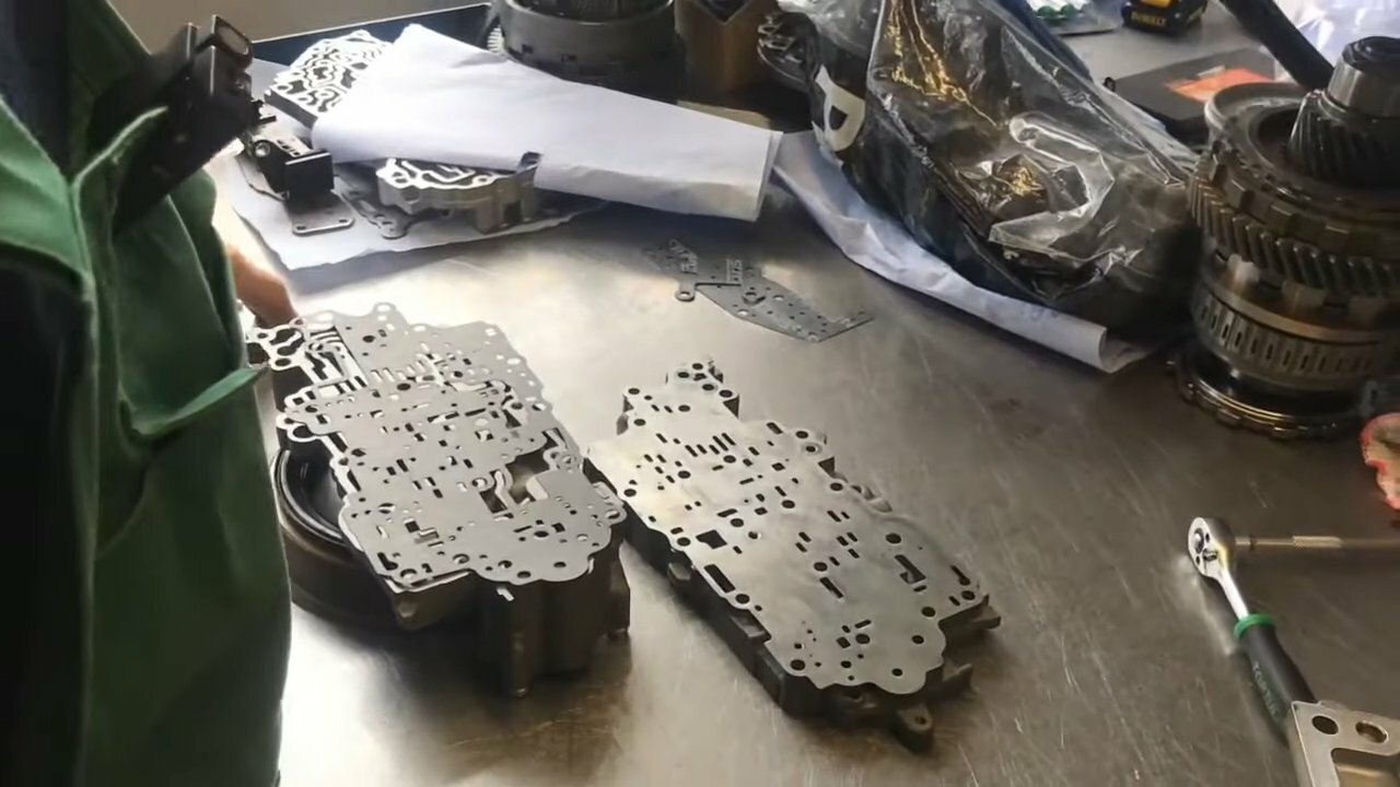 ремонт акпп, гидроблок акпп 6ф35, гидроблок акпп, гидроблок aisin 50-40ln, гидроблок toyota camry 3.5