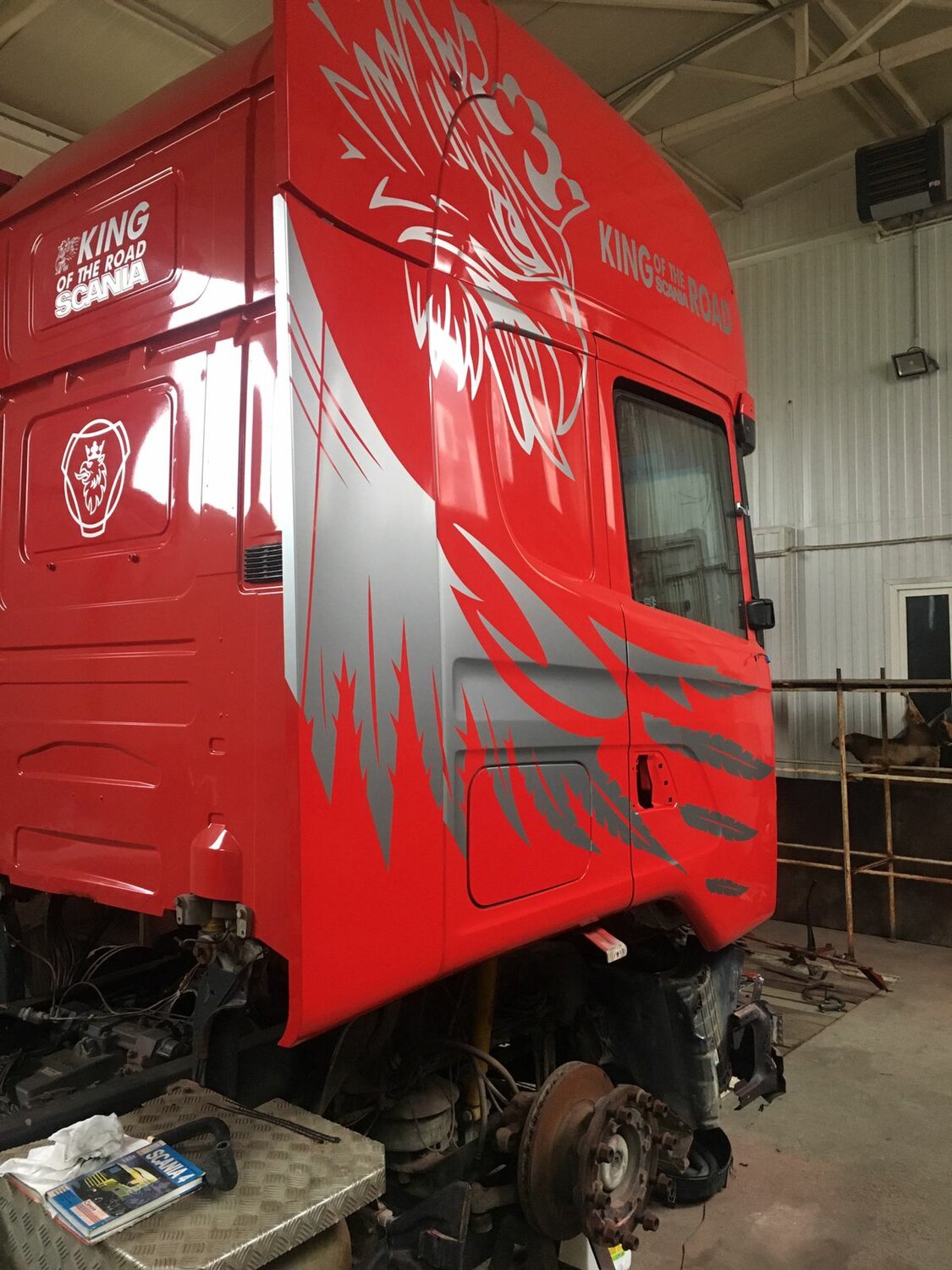 кабина скания, покраска скания, кабина скания топлайн, грузовик скания, кабина грузовика