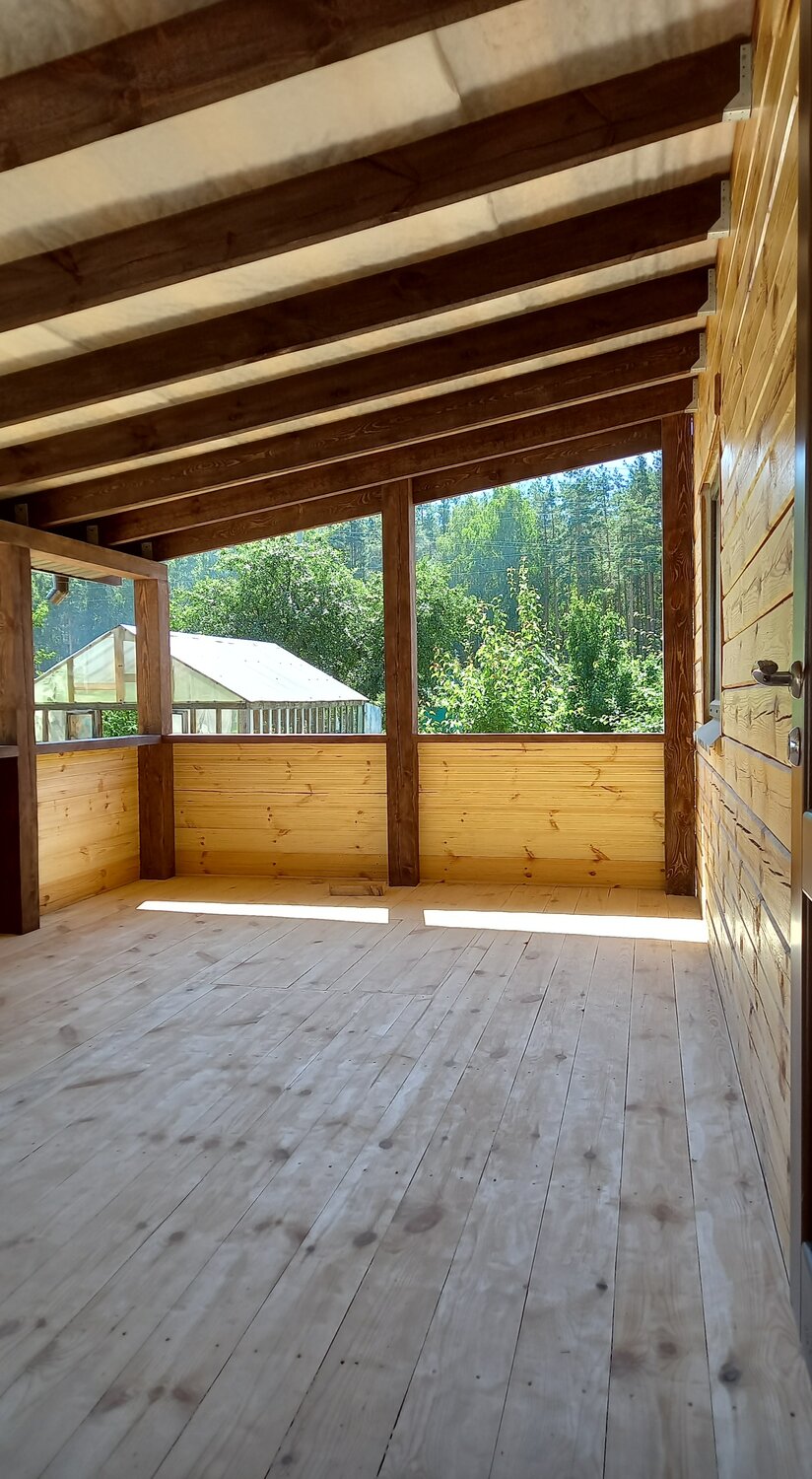 веранда пристроенная к дому, крыша веранды, отделка террасы, терраса к дому, каркас открытой веранды