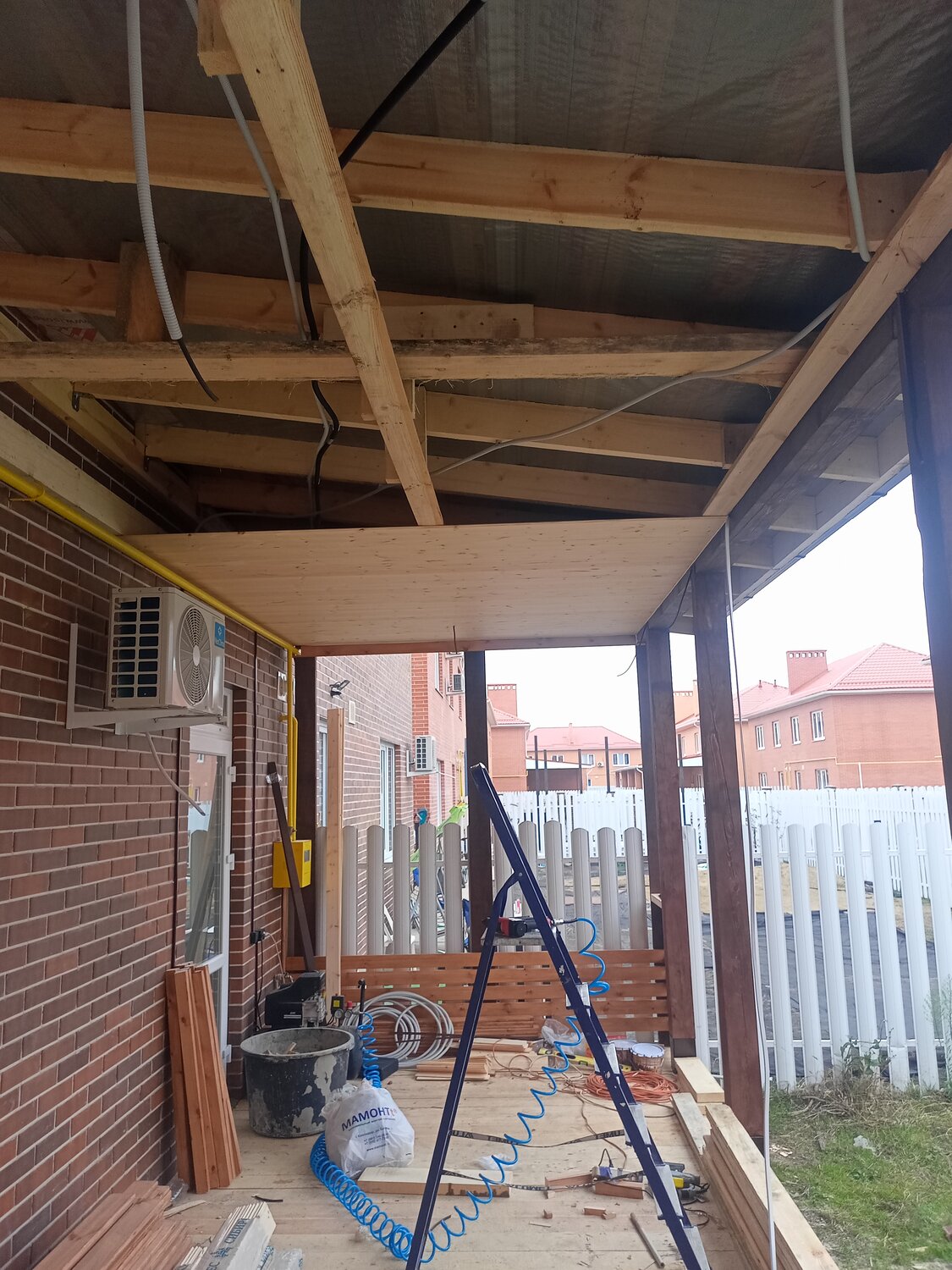 строительство веранды, навес к дому, каркасная веранда каркас, беседка барбекю, навес деревянный