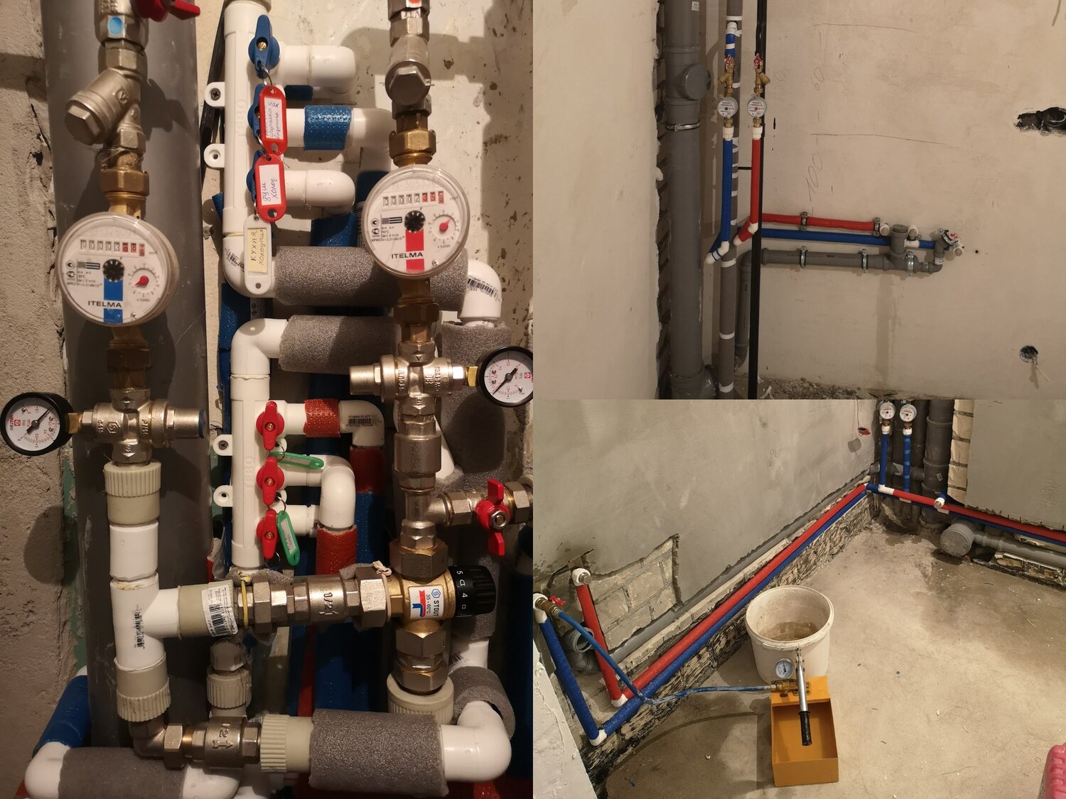 монтаж инженерной сантехники, разводка труб водоснабжения рехау, монтаж водопровода, сантехника монтаж, разводка труб водоснабжения