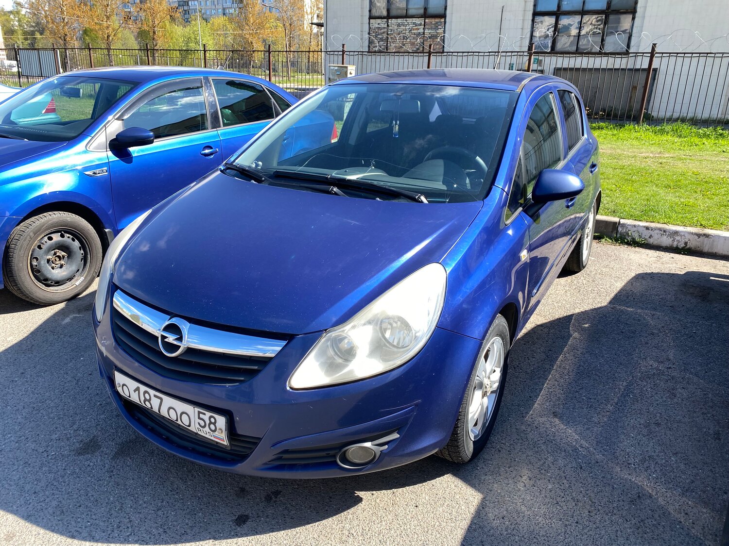 опель корса d, синий опель, opel corsa 2007, opel corsa 2008, Opel Corsa D