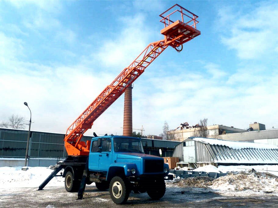 псс 131 17э на шасси газ, автовышка на базе газ, автовышка газ, автовышка зил, автовышка газ-3307 апт 17м