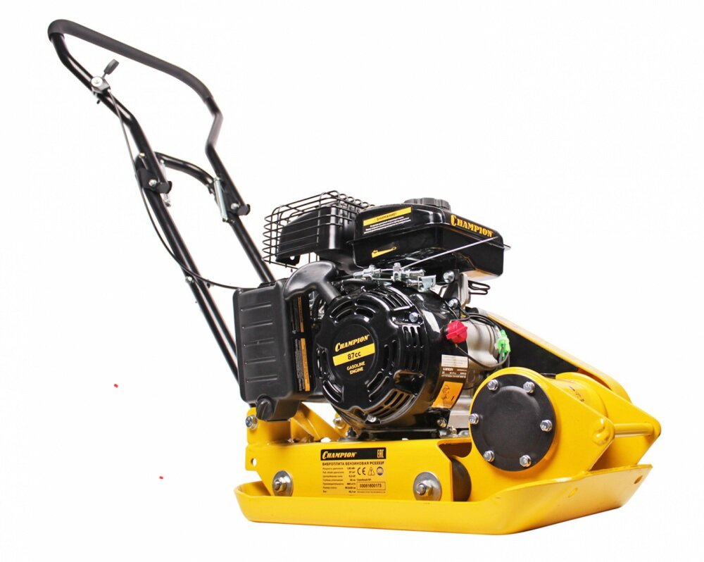 виброплита бензиновая champion pc6337f, бензиновая виброплита, виброплита бензиновая кратон, виброплита, виброплита бензиновая champion pc 6337 f