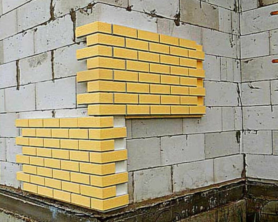 газобетон блок (300 мм) + воздушный зазор + облицовочный кирпич., кладка стен из газобетона с облицовкой кирпичом, термопанели шип паз фасадные, фасадная термопанель термосайдинг, термопанели фасадные минвата
