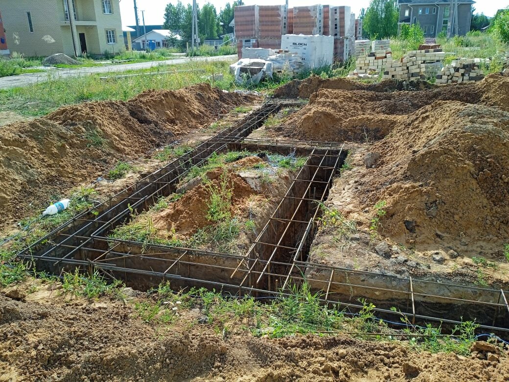 Строительство ленточного фундамента