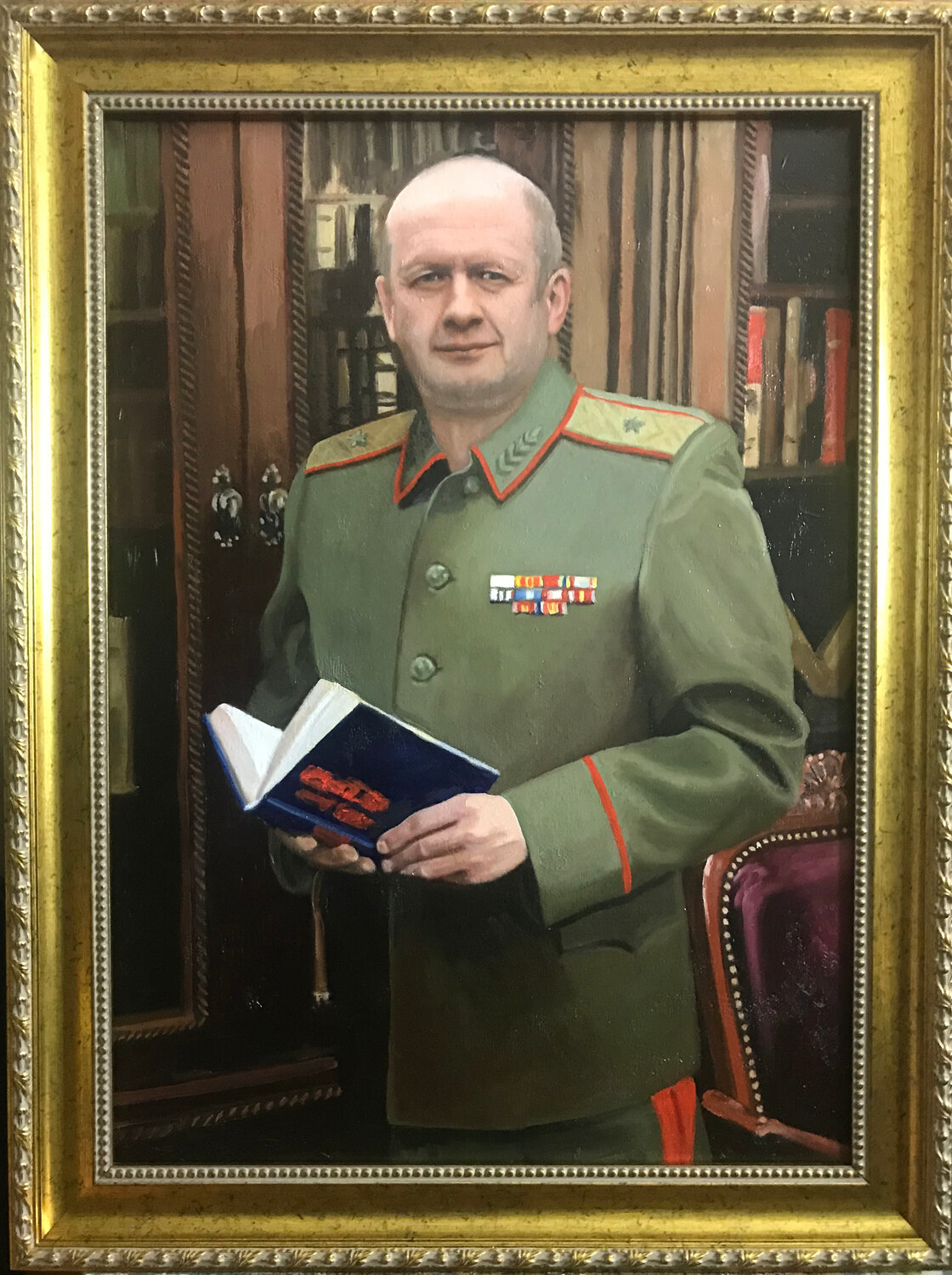 маршал ссср - георгий жуков, маршал советского союза жуков, портрет генерала, портрет жукова в музее жукова, портрет жукова