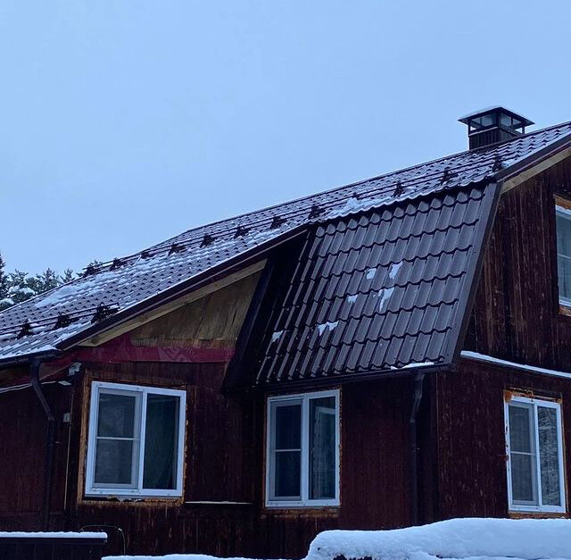 шифер для крыши, металлочерепица конденсат, дом дача, металлочерепица крыша, дом в селе