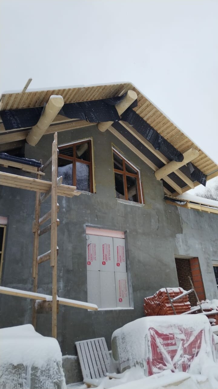 дом, загородный дом, утепление дома, дом из арболита, облицовка дома