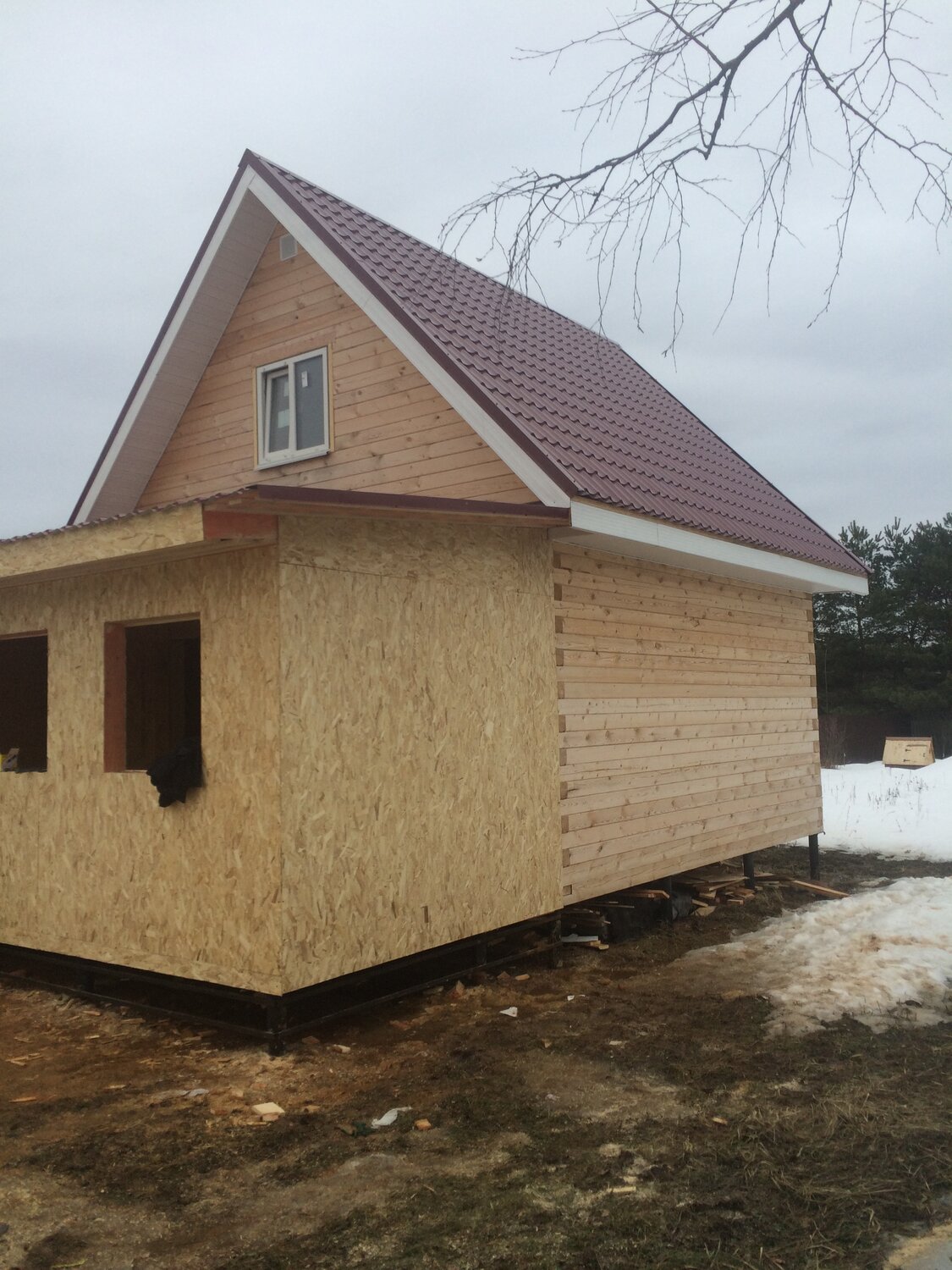 дачный домик, каркасный дом, дачный дом